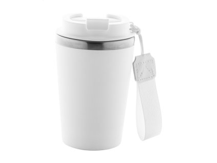 Termopohár z recyklovanej nereze 350 ml , white (Farba white)