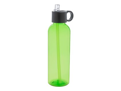 Fľaša z RPET so slamkou, 500 ml , Green (Farba Green)