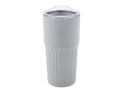Termopohár z recyklovaného nerezu 600 ml , white (Farba white)