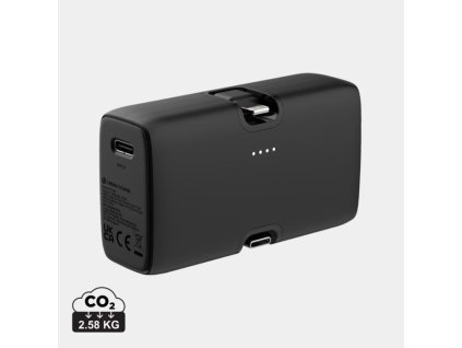 Powerbanka Los Angeles 20W PD z plastu RCS , Black (Farba Black)