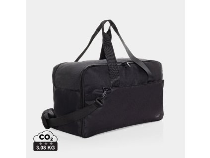 Víkendová taška na 15,6" notebook z RPET , Black (Farba Black)