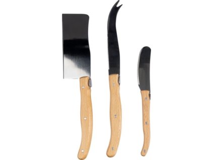 Sada nožov na syr , Brown (Farba Brown)