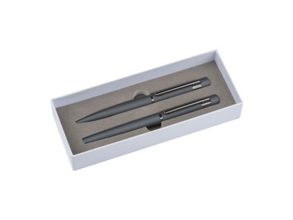 Sada guľôčkové pero a roller , Silver (Farba Silver)
