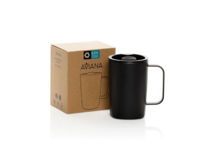 Termohrnček Aviana™ Rowan 450 ml z RCS , Black (Farba Black)