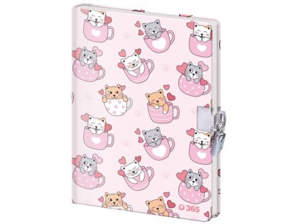 Pamätník so zámkom Cats , Pink (Farba Pink)