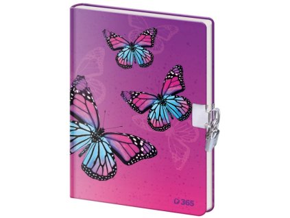 Pamätník so zámkom Butterfly , Pink (Farba Pink)