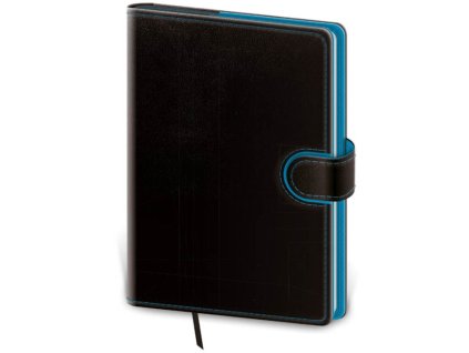 Denný A5 Flip , black/blue (Farba black/blue)