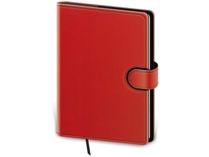 Týždenný A5 Flip , red/black (Farba red/black)
