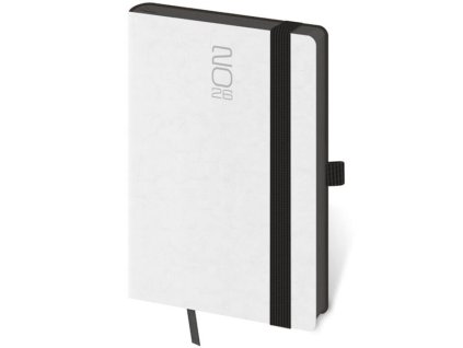 Týždenný vreckový Memory s gumičkou , white (Farba white)