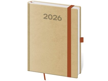 Týždenný B6 Print Pop , Cappuccino (Farba Cappuccino)