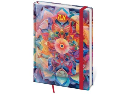 Denný A5 Vario s gumičkou , Kaleidoscope (Farba Kaleidoscope)