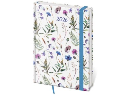 Týždenný A5 Vario s gumičkou , Wildflowers (Farba Wildflowers)