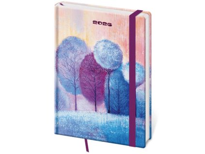 Týždenný A5 Vario s gumičkou , Eden (Farba Eden)