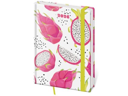 Týždenný A5 Vario s gumičkou , Pitaya (Farba Pitaya)