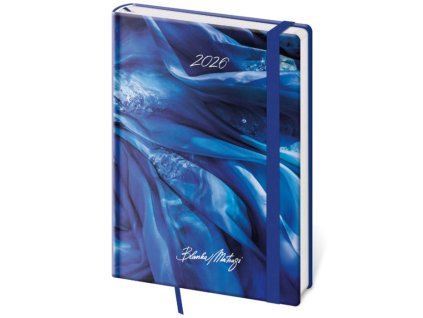 Týždenný A5 Vario s gumičkou , matragi blue (Farba matragi blue)