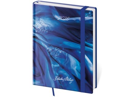 Týždenný B6 Vario s gumičkou , matragi blue (Farba matragi blue)