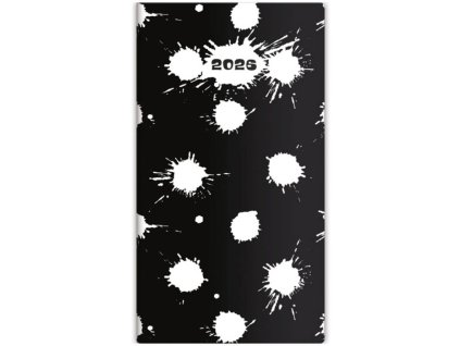 Vreckový Napoli dvojtýždenný , black/white (Farba black/white)