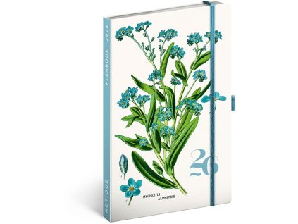 Planbook diár/notes Herbár, 13x21 cm , mixed (Farba mixed)