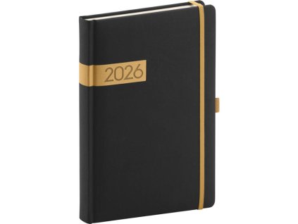 Denný A5 Twill , black/gold (Farba black/gold)