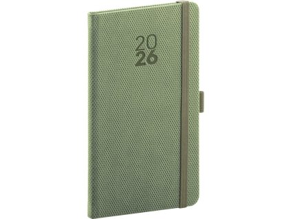 Vreckový Diamante 9x15,5 cm , Olive (Farba Olive)