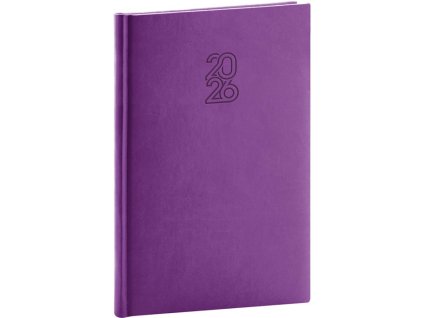 Týždenný A5 Aprint , purple (Farba purple)