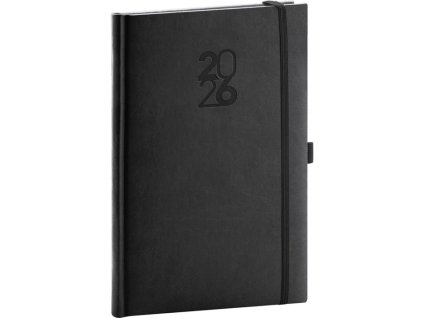 Týždenný A5 Aprint Top , Black (Farba Black)