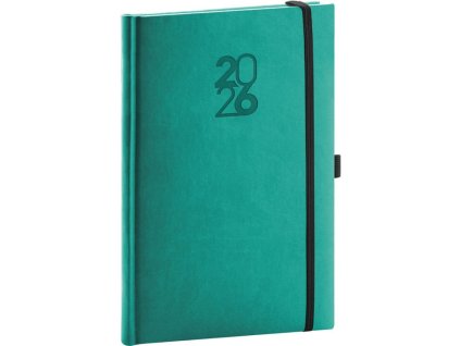 Týždenný A5 Aprint Top , turquoise (Farba turquoise)