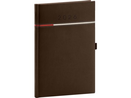Týždenný A5 Tomy , brown/red (Farba brown/red)