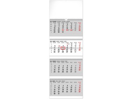 Nástenný 4-mesačný štandard skladací , mixed (Farba mixed)