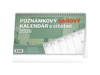 Stolový poznámkový daňový s citátmi , mixed (Farba mixed)