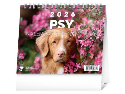 Stolový Psy – s menami psov , mixed (Farba mixed)