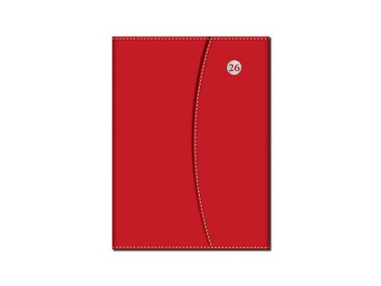 Týždenný A5 - MAGNETIC , Red (Farba Red)