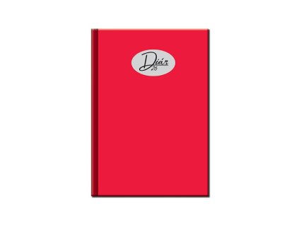 Denný A5 - COLORS , Red (Farba Red)