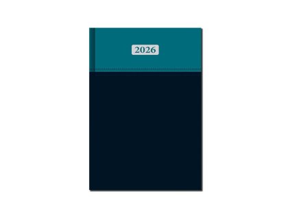 Denný A5 - MILANO , turquoise/black (Farba turquoise/black)