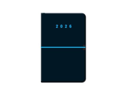 Týždenný A5 CAPRI , Black (Farba Black)