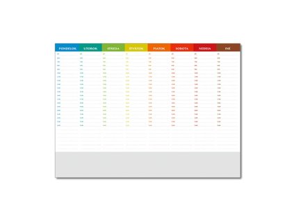 Podložka UNI farebná , mixed (Farba mixed)