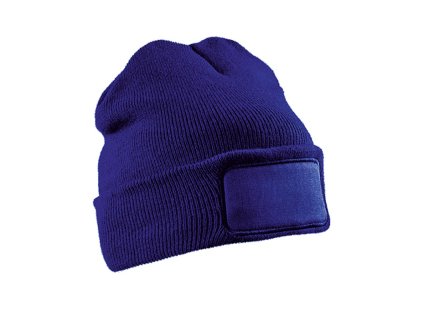 Recycled Double Knit Printers Beanie , royal (Farba royal)