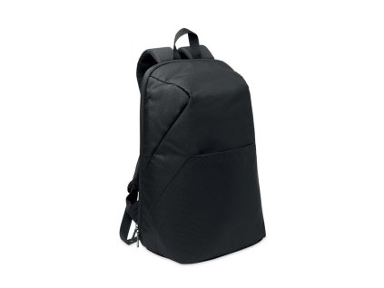 Nedobytný batoh na notebook zo 600D RPET , Black (Farba Black)