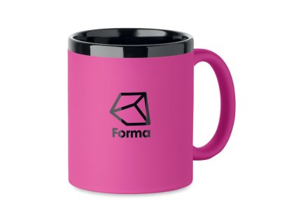 Keramický hrnček na laser 300 ml , fuchsia (Farba fuchsia)