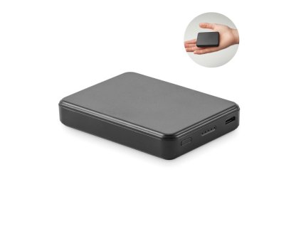 Powerbanka 5000 mAh z RABS , Black (Farba Black)