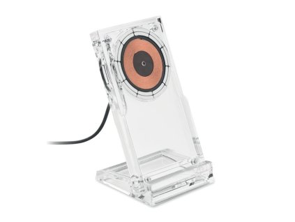 Číra bezdrôtová nabíjačka 15W , transparent (Farba transparent)