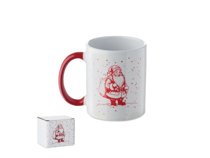 Vianočný hrnček 300ml v krabičke , Red (Farba Red)