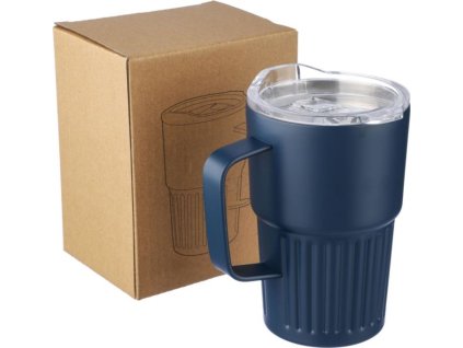 Termohrnček (450 ml) z recyklovaného nerezu , Blue (Farba Blue)