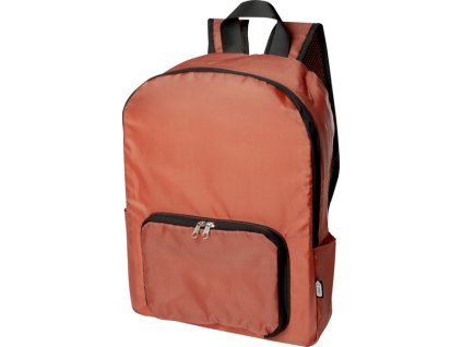 Skladací batoh EcoFold z RPET , brick (Farba brick)
