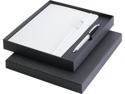Sada zápisník A5 a pero , white/black (Farba white/black)