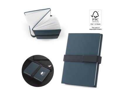 Zápisník A5 s 2 blokmi , Blue (Farba Blue)