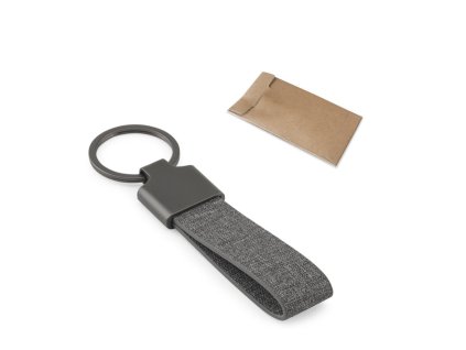 Kľúčenka z RPET , dark grey (Farba dark grey)
