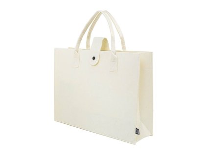 Plstená taška z RPET s klinom , natural (Farba natural)