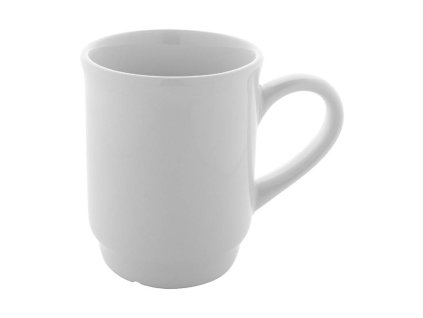 Stohovateľný keramický hrnček (220 ml) , white (Farba white)