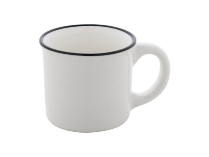 Mini keramický hrnček (90 ml) , white (Farba white)